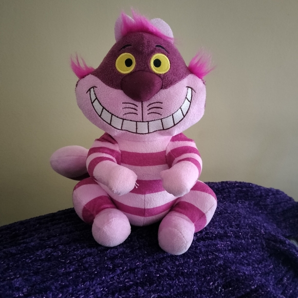 Disney Alice in Wonderland Cheshire Cat Pink Stuffed Plush Animal - Picture 3 of 8